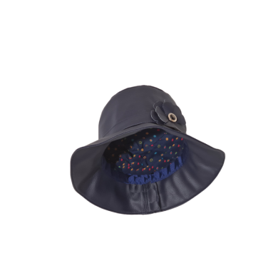 Réf: 518 Chapeau de pluie Morgane bleu marine